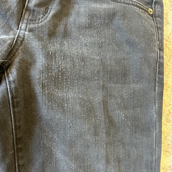 Current/Elliott Stiletto Jeans 27 Black Skinny Low Rise Studded Designer Rocker - Picture 10 of 15